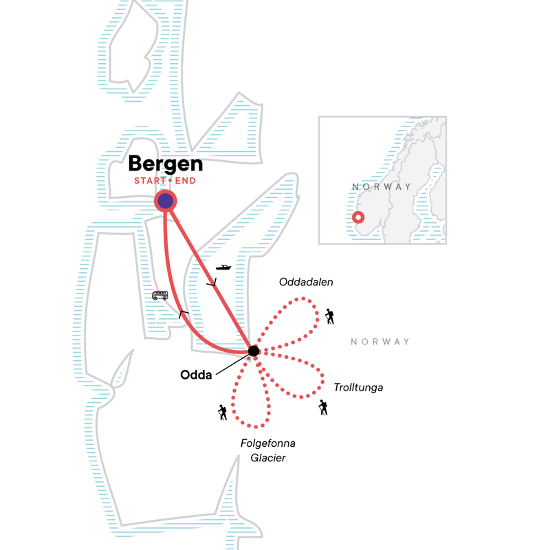 Tour Trekking und Fjorde in Norwegen
