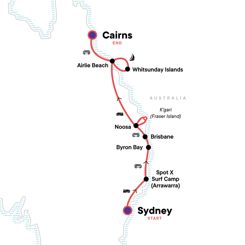 Tour Das Beste der Küste – Von Sydney nach Cairns