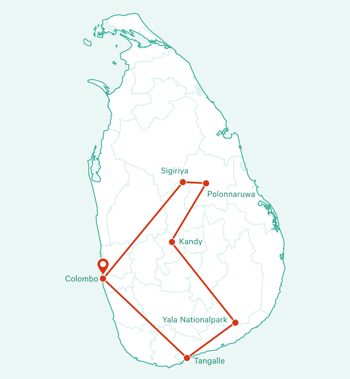 Tour Einmal durch Sri Lanka
